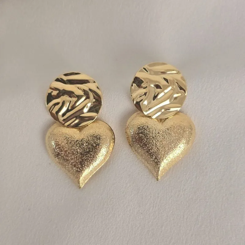 Brinco orgânico Coração