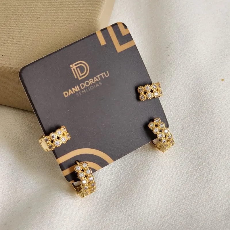 Mix Argola Delicada Zircônia