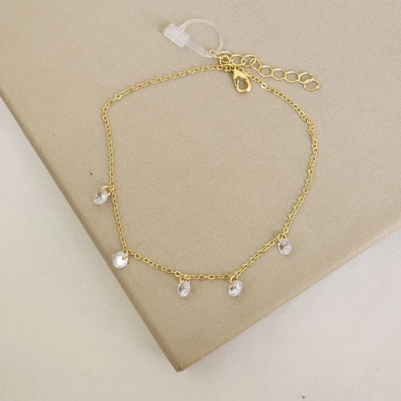 Tornozeleira Delicada Zircônia