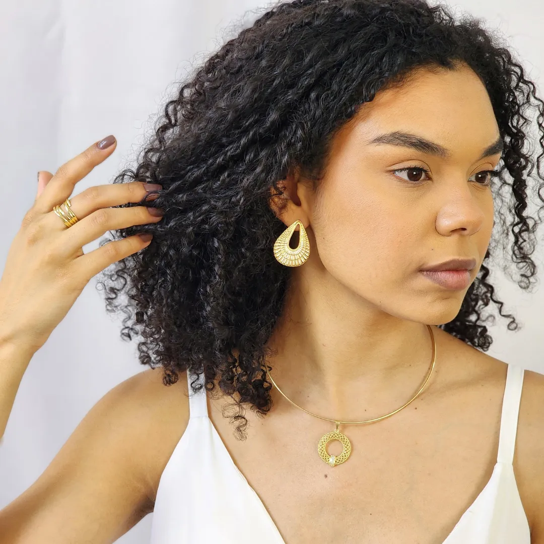 Brinco Maxi Gota Vazada Lisa