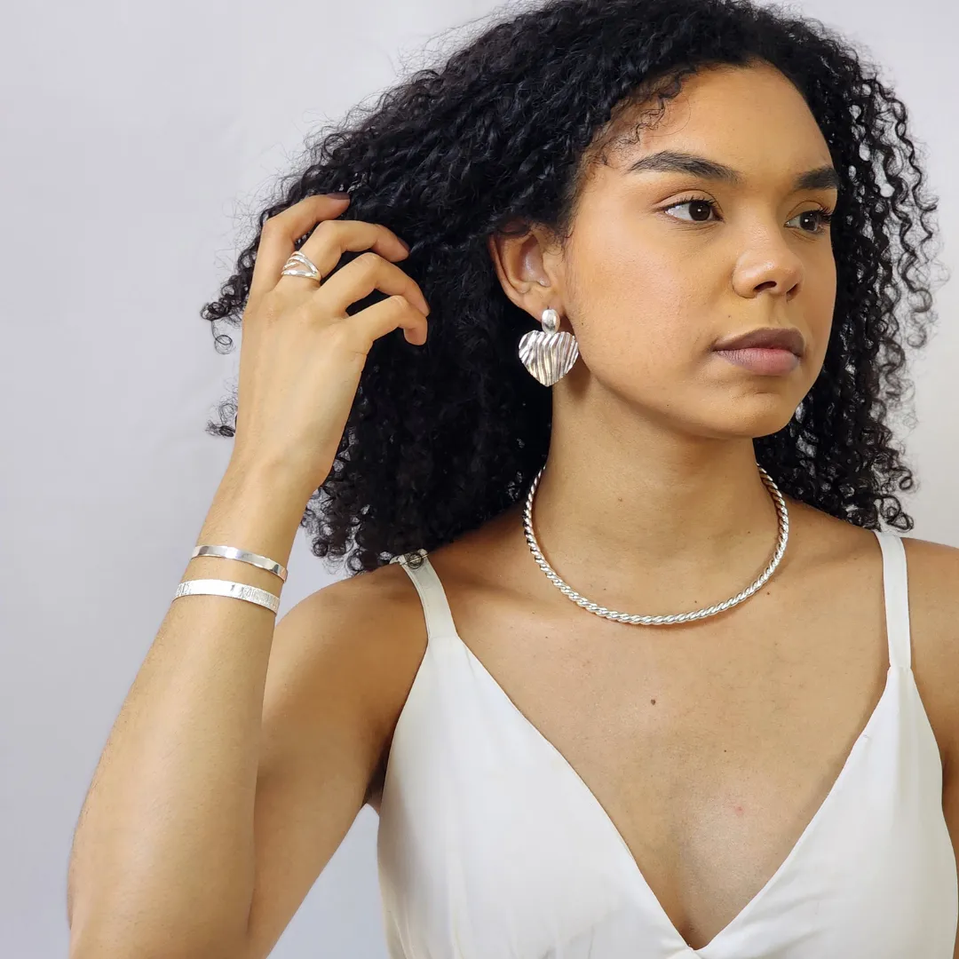 Brinco Maxi Coração Liso