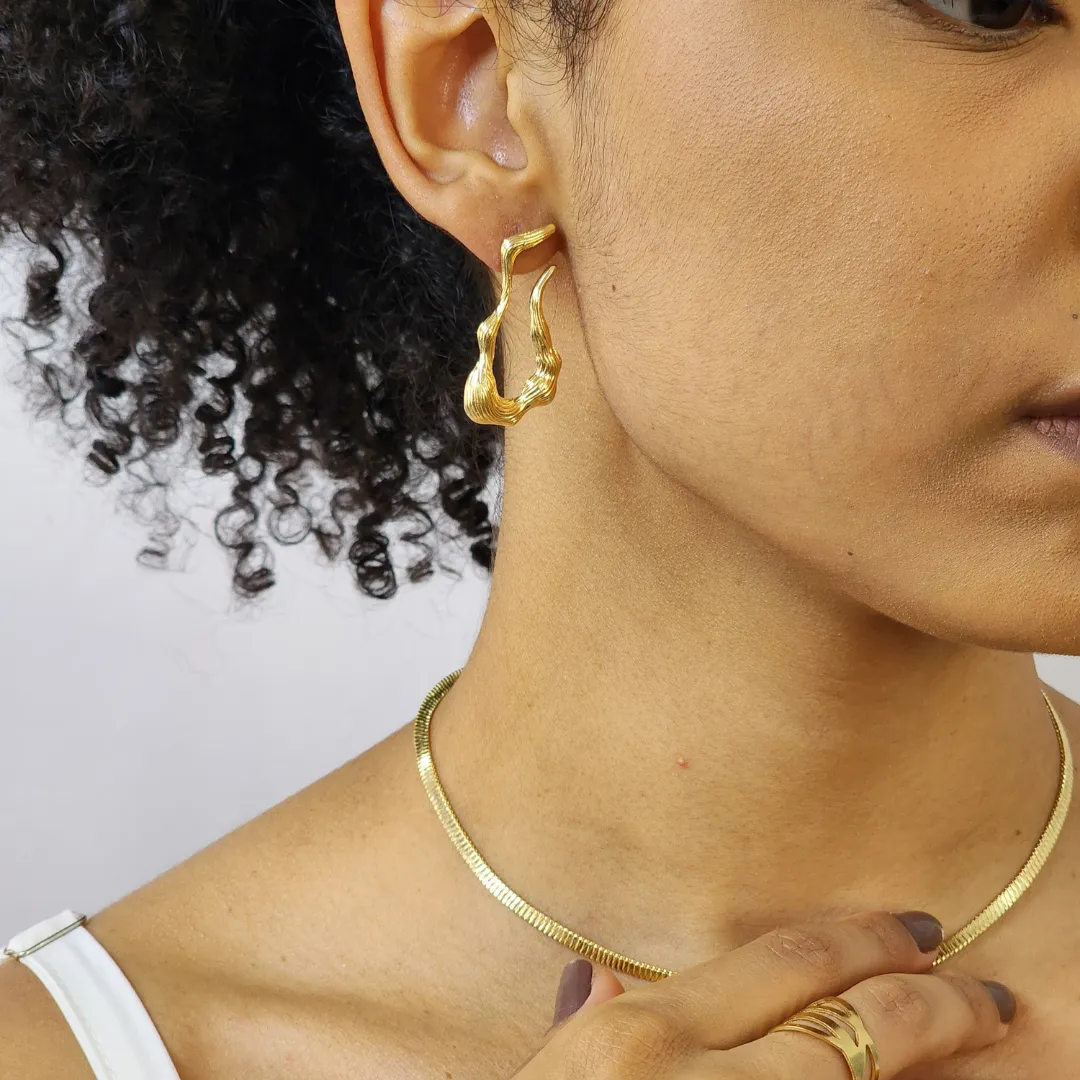 Colar Maxi Choker Fita