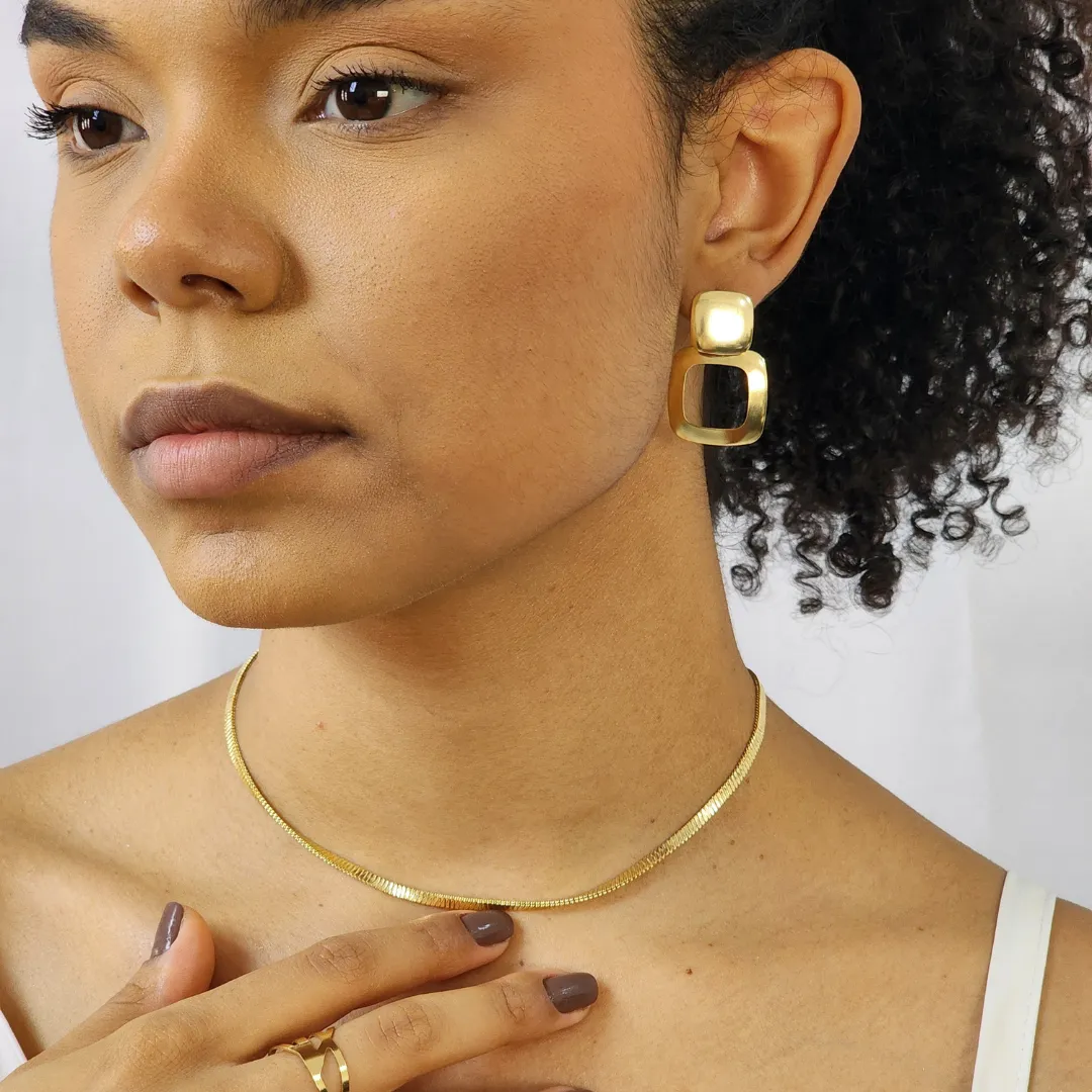 Colar Maxi Choker Fita