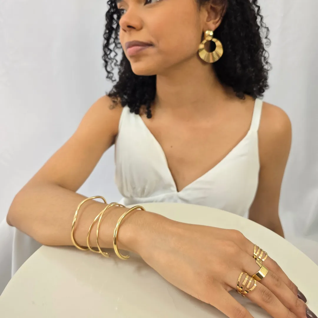 Pulseira Bracelete Maxi Lisa