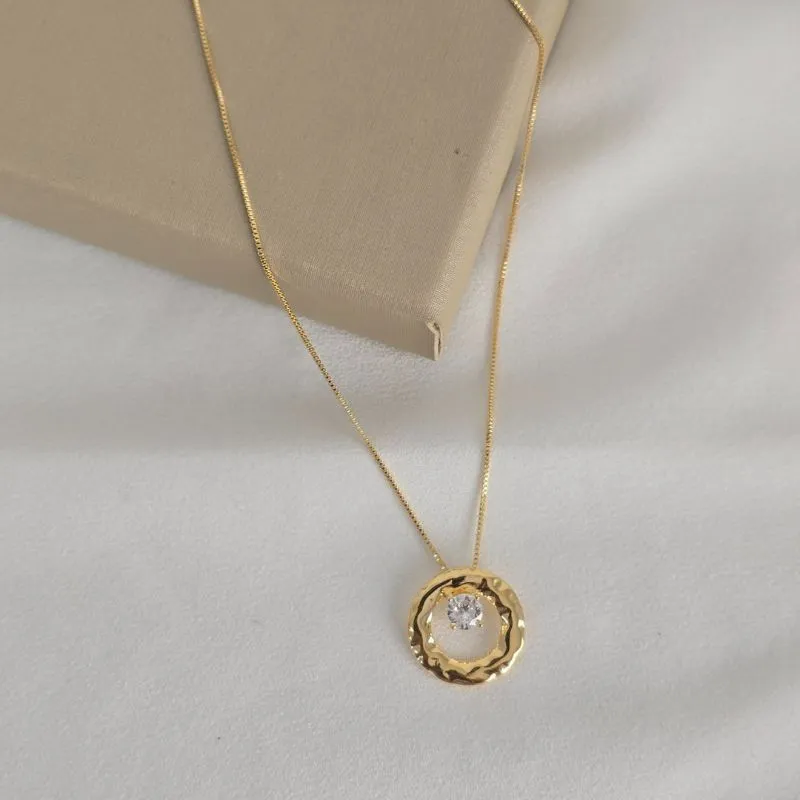 Colar Geométrico Zircônia