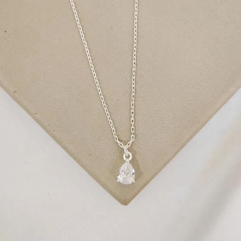 Colar Gota Zircônia