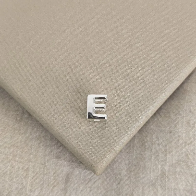 Pingente Letra E Prata