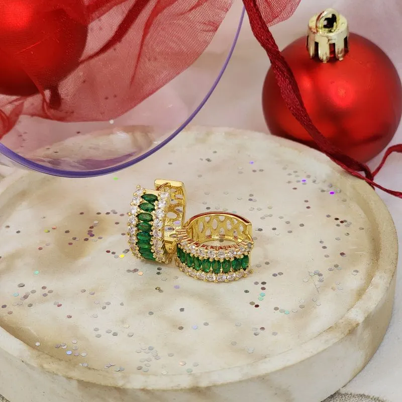 Argola Elegante Zircônia