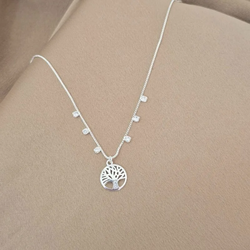 Colar Árvore da Vida Delicado Zircônia