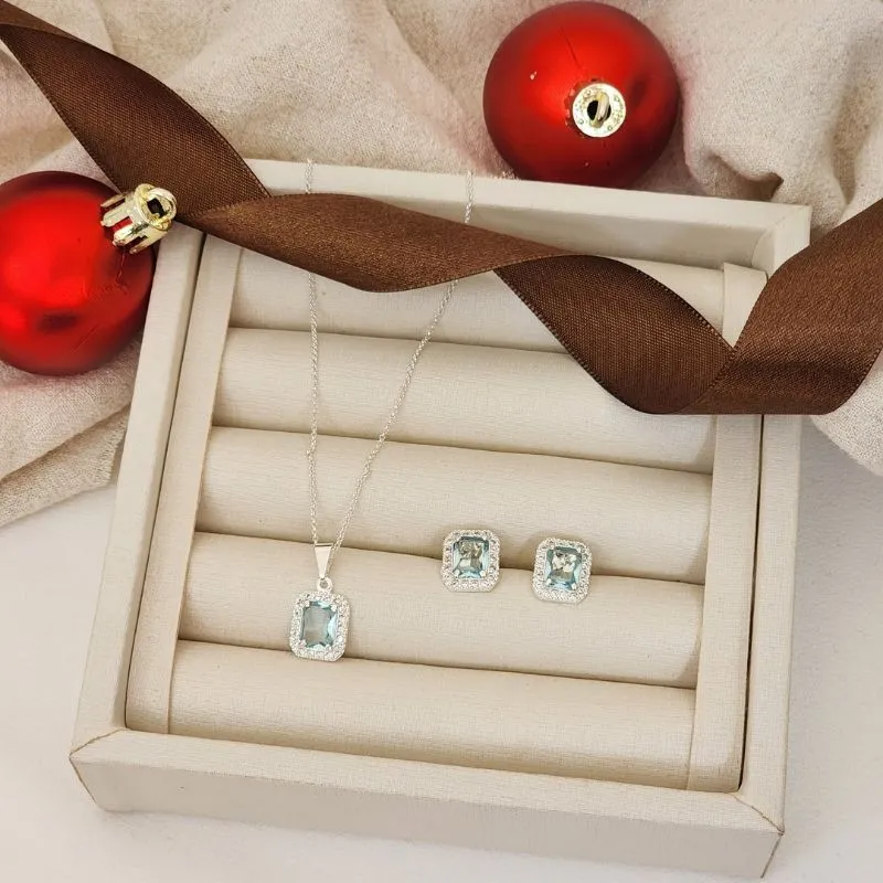 Conjunto Elegante Zircônia