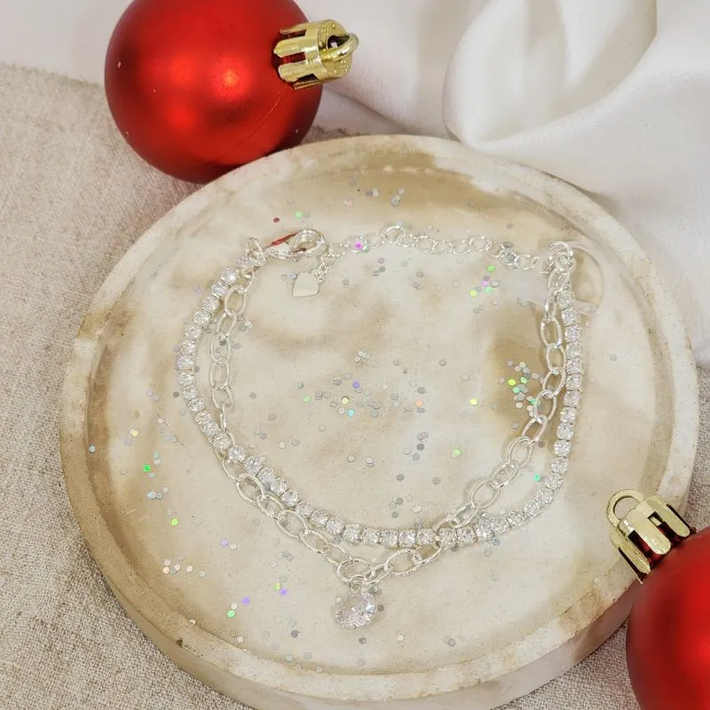 Pulseira Elegante Zircônia