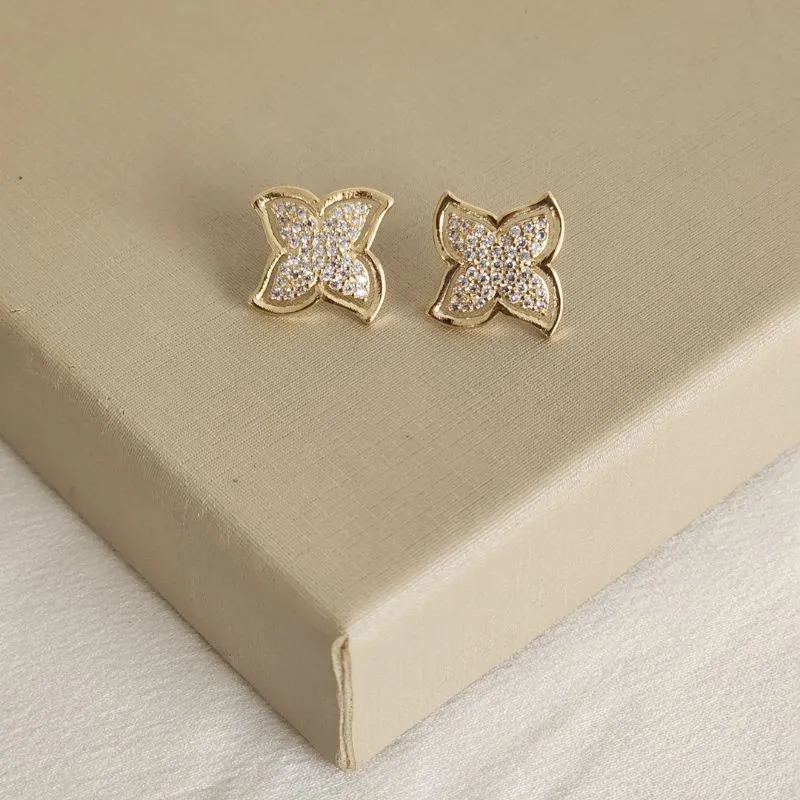 Brinco Elegante Zircônia