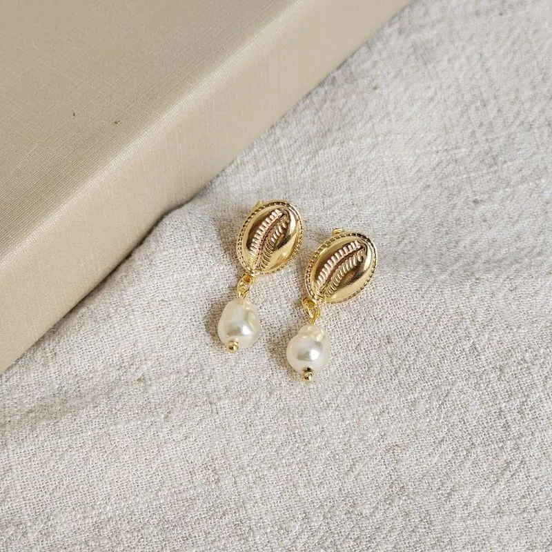 Brinco Maresia Liso Perola