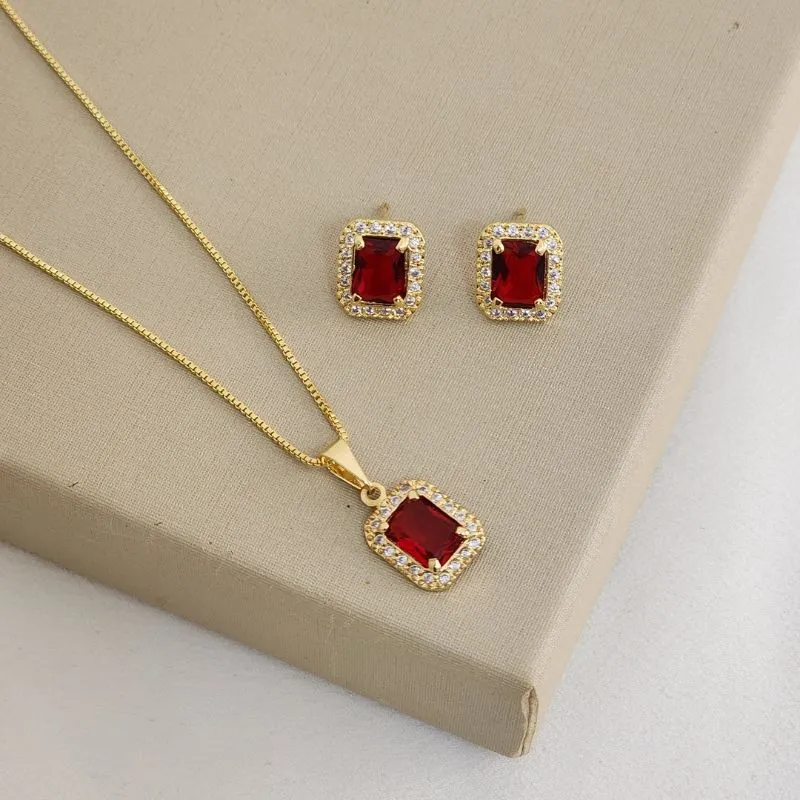 Conjunto Elegante Zircônia