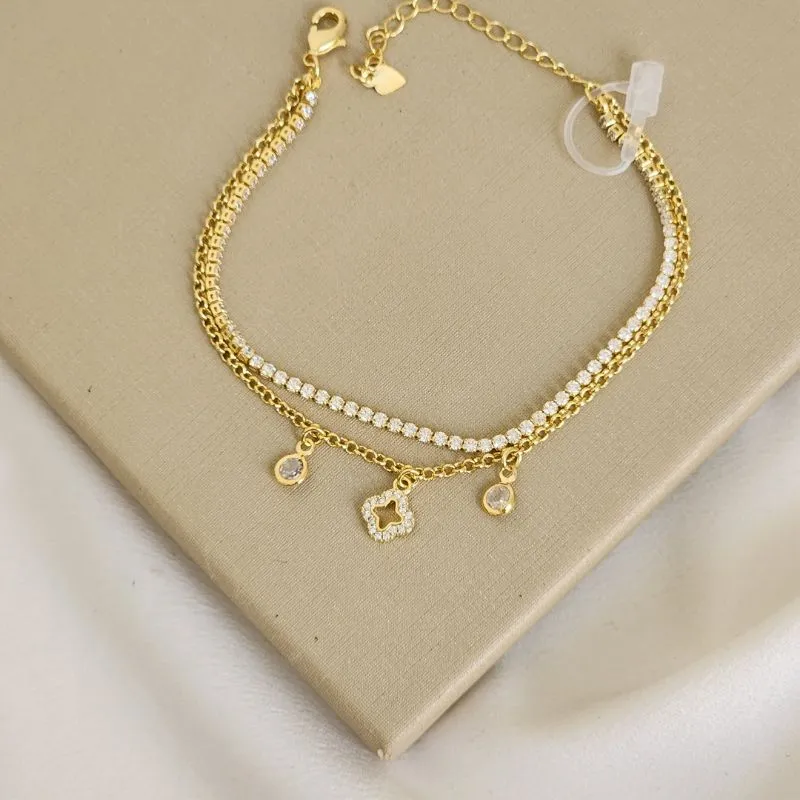 Pulseira Elegante Zircônia