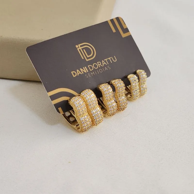 Trio Elegante Zircônia