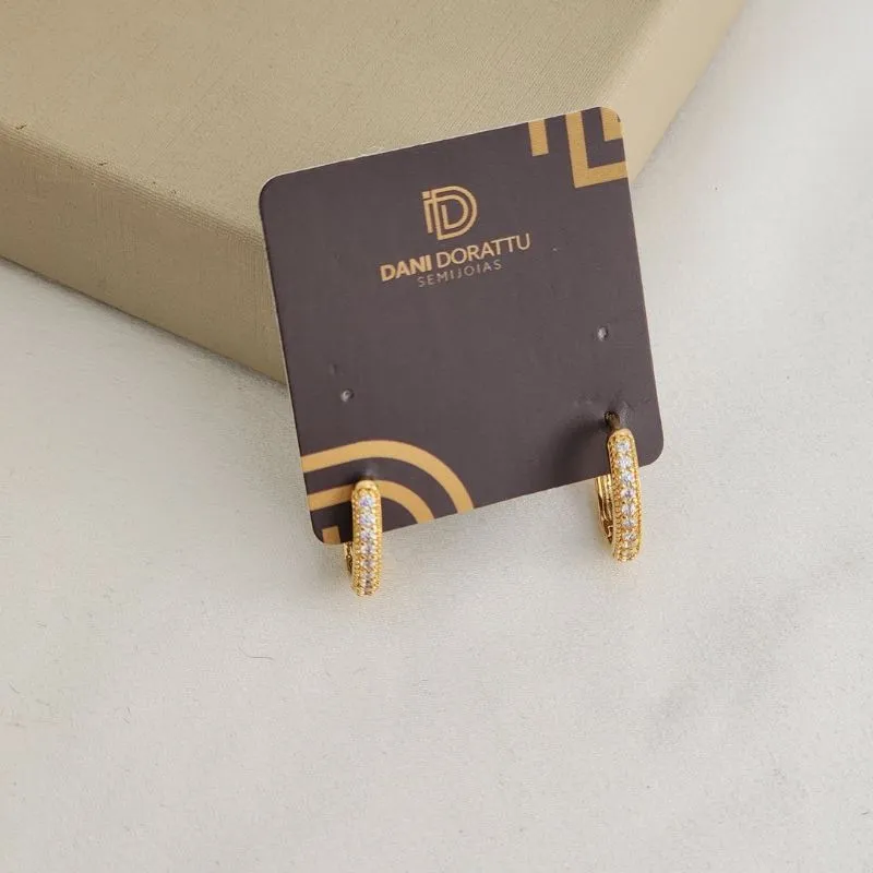 Argola Delicada Zircônia