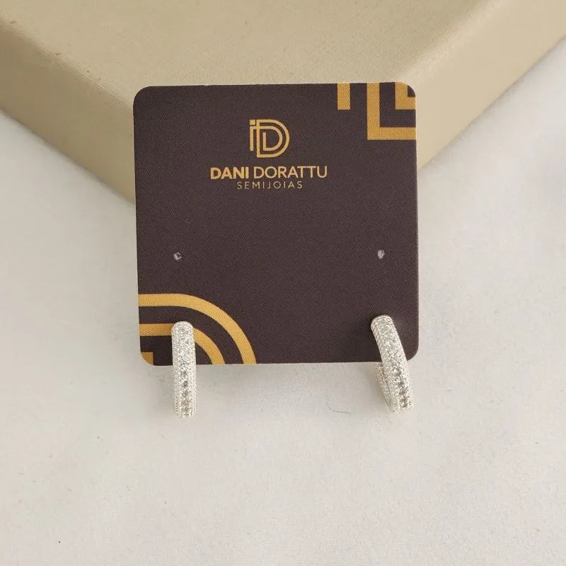 Argola Delicada Zircônia