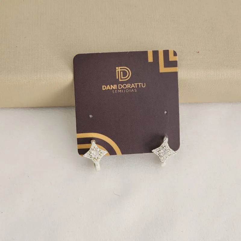 Argola Delicada Zircônia