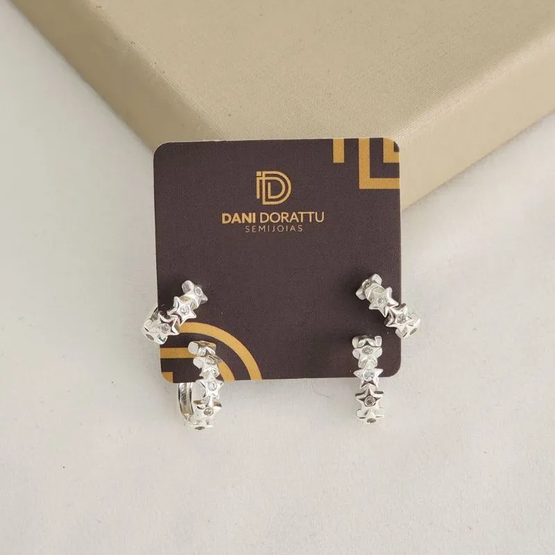 Argola Delicada Zircônia