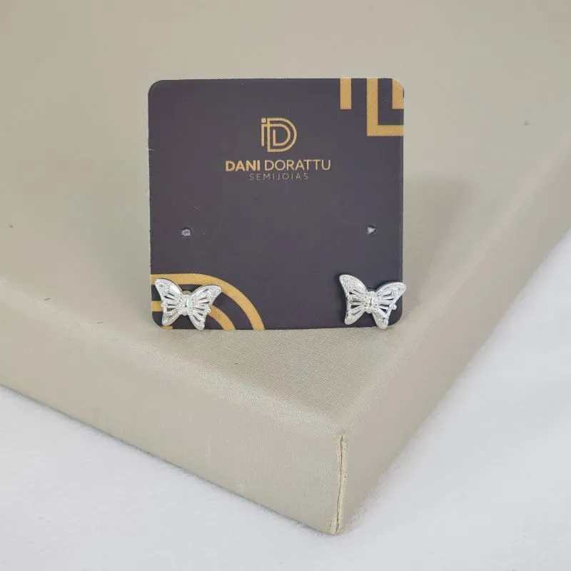 Brinco Delicado Borboleta Zirconia