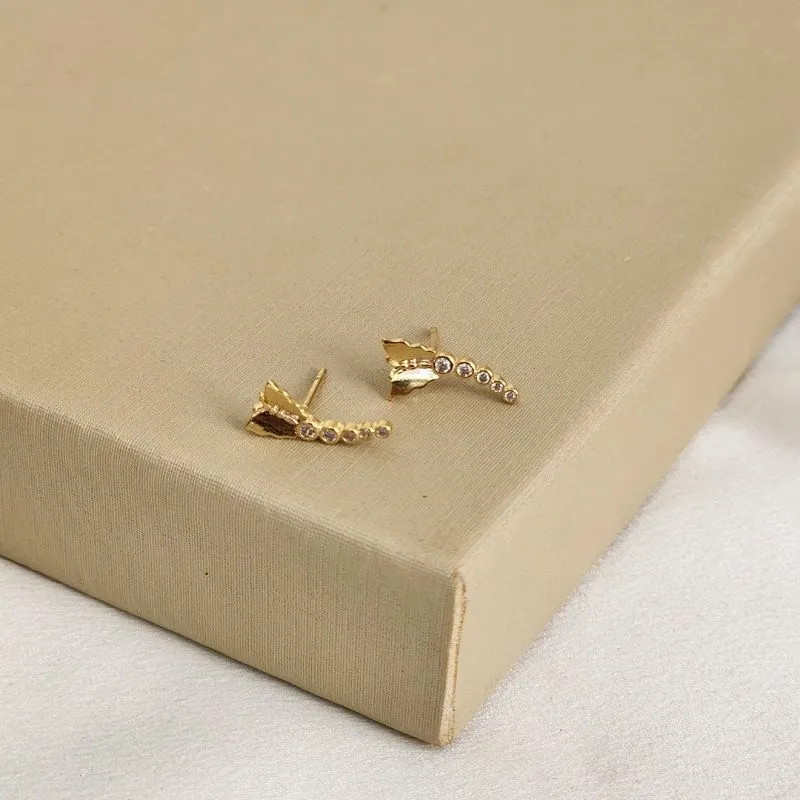 Brinco Delicado Borboleta Zircônia