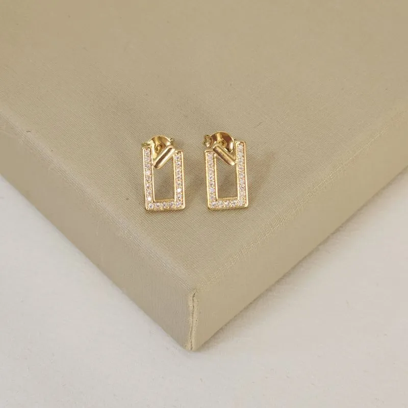 Brinco Geometrico Zircônia