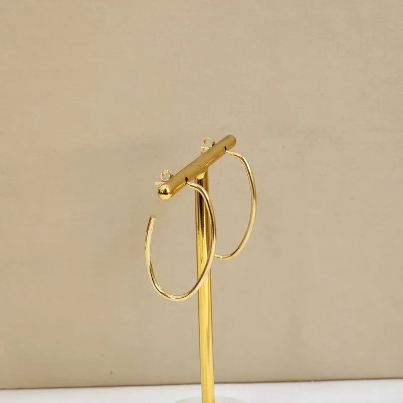 Brinco Meia Argola Liso