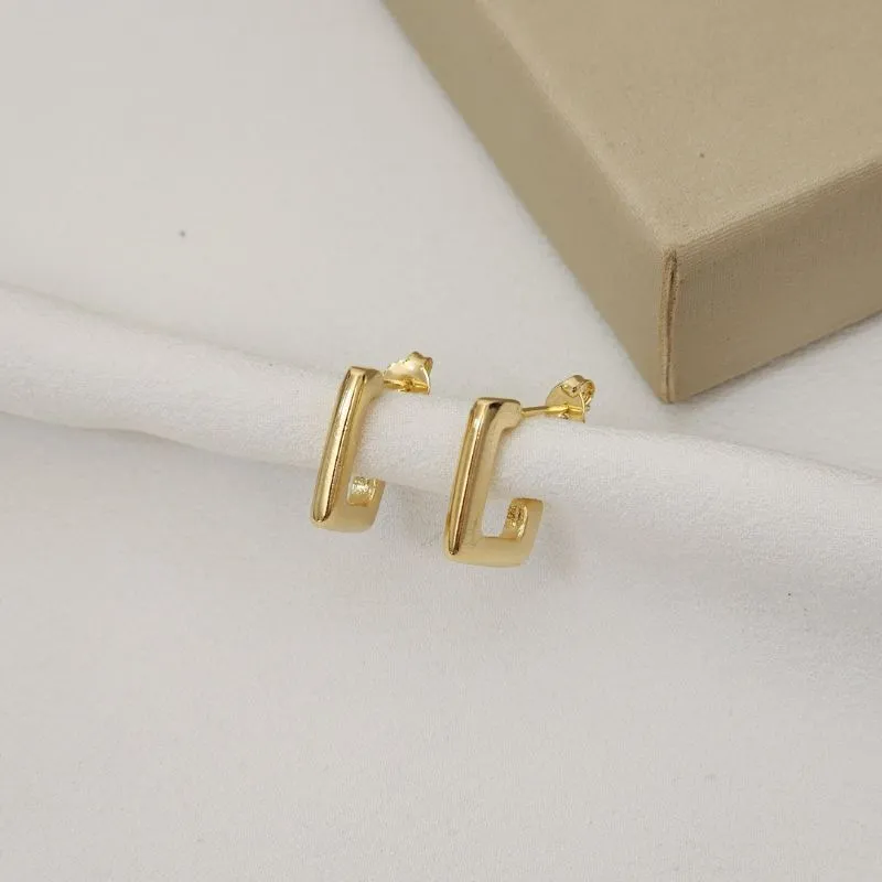 Brinco Meia Argola Liso