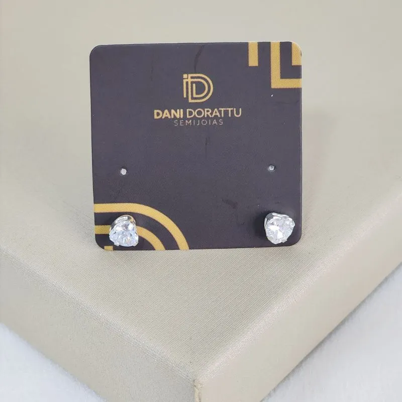 Brinco Ponto de Luz Coração