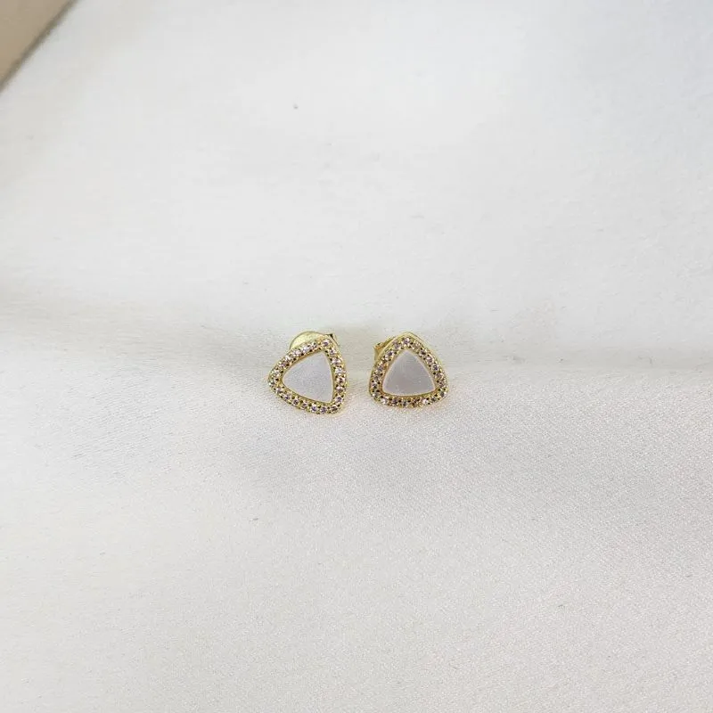 Brinco Madreperola e Zircônia