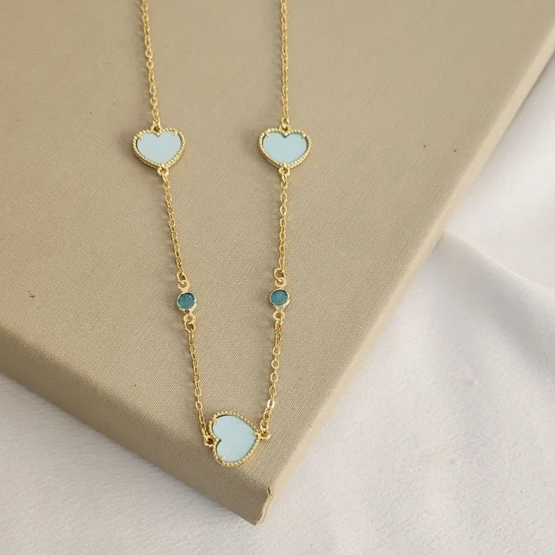 Colar Coração Madreperola