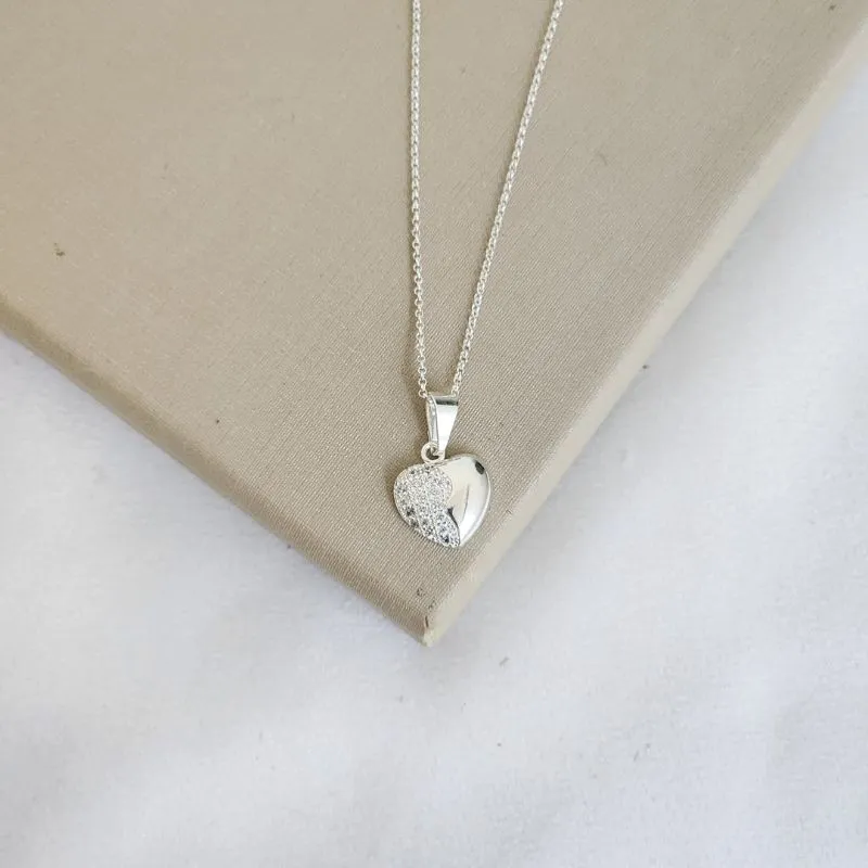 Colar Delicado Coração Zircônia