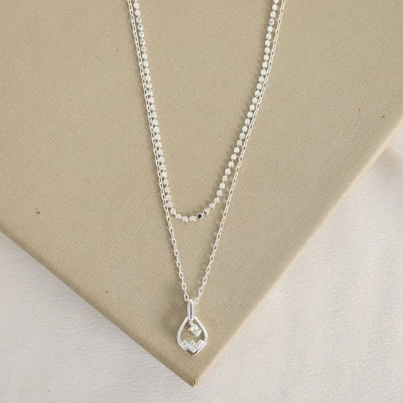 Colar Duplo Zircônia