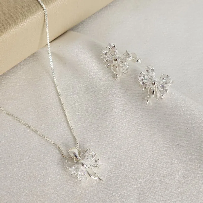 Conjunto Laço Zircônia