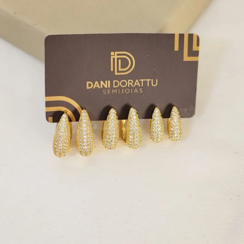 Mix de Argolas Zircônia