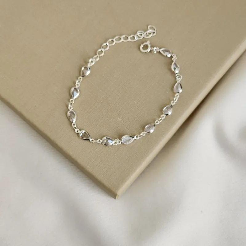 Pulseira Delicada Gota Zircônia