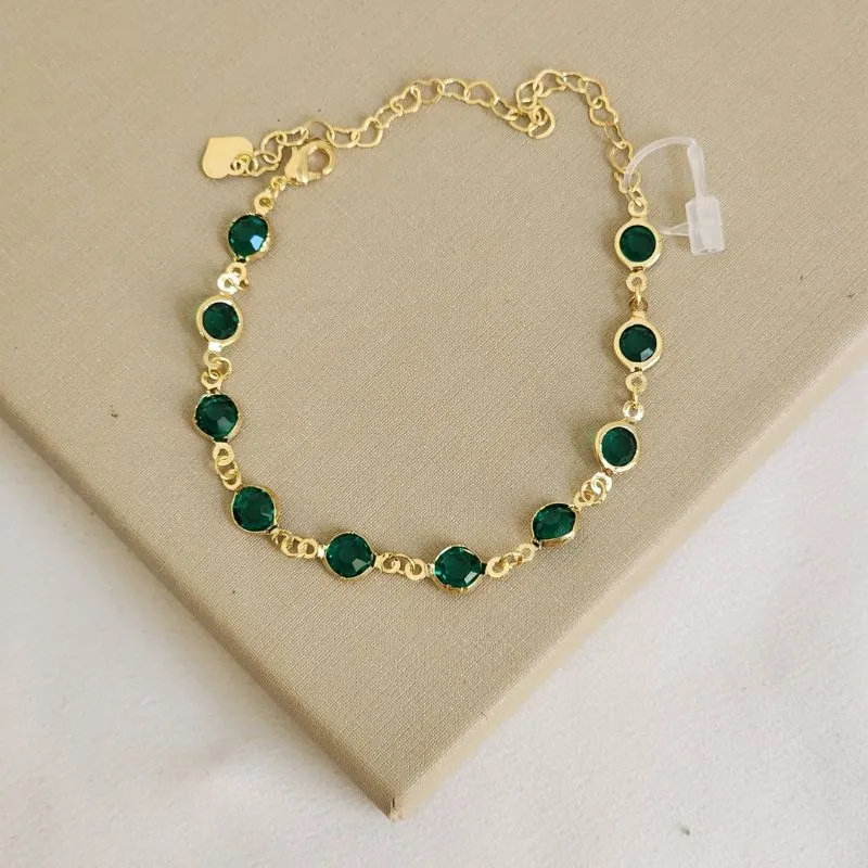 Pulseira Delicada Zircônia Colorida