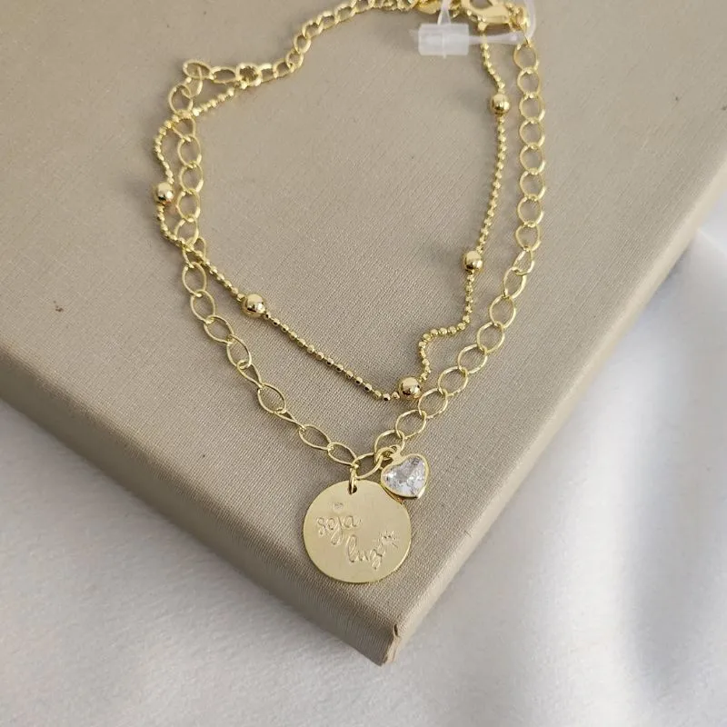 Pulseira Dupla Lisa