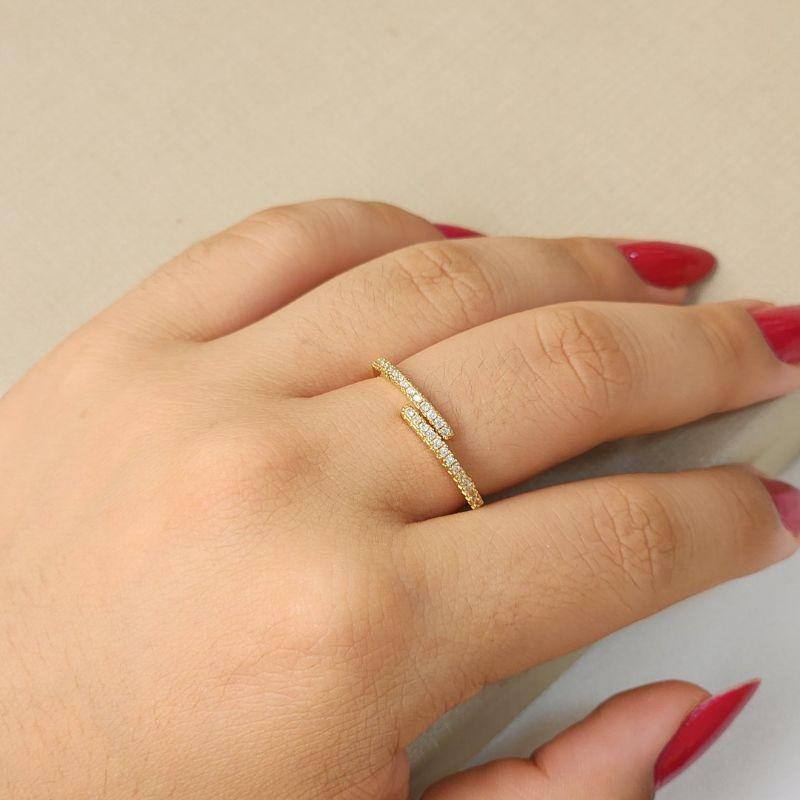 Anel Fileira Dupla Regulável