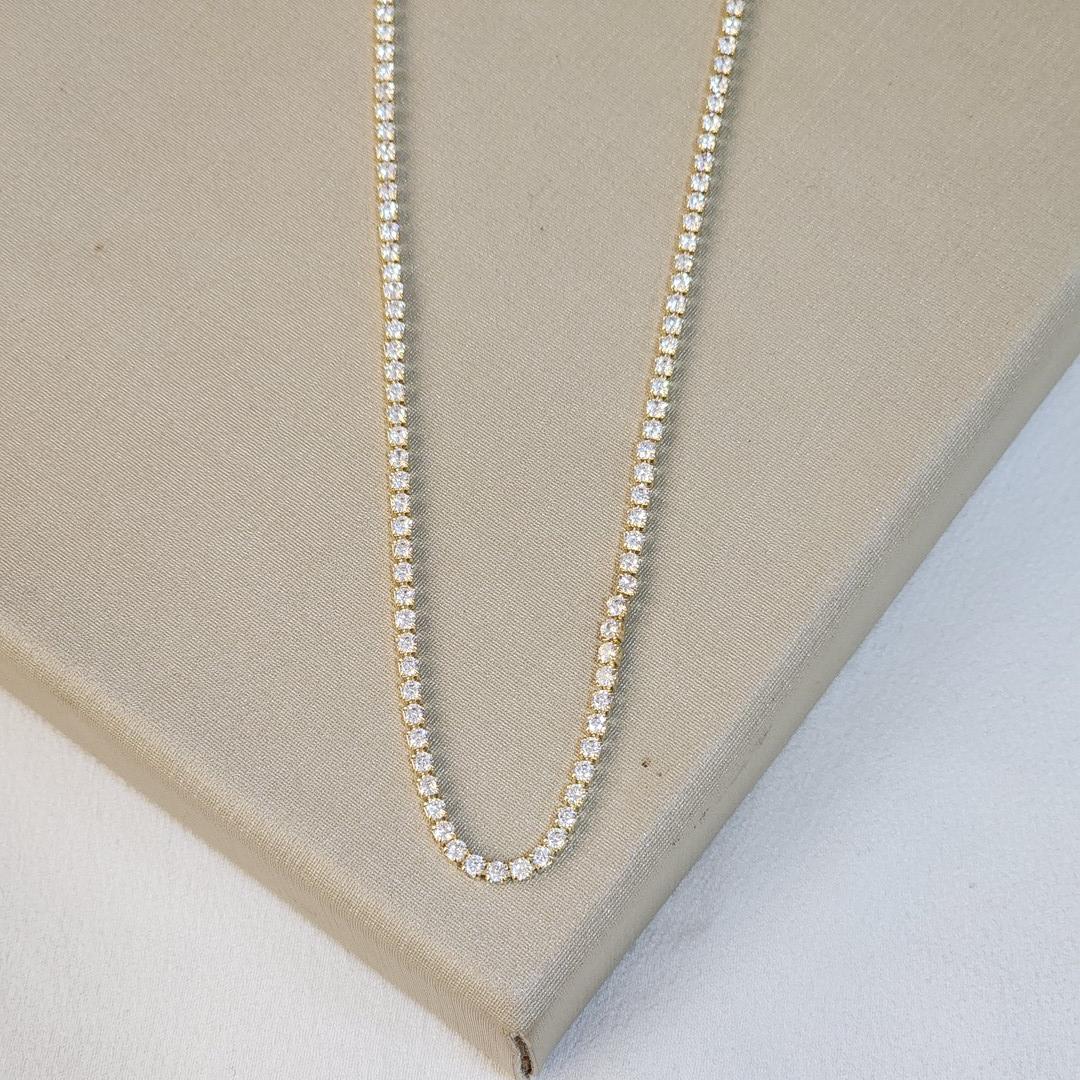 Choker Riviera Zircônia