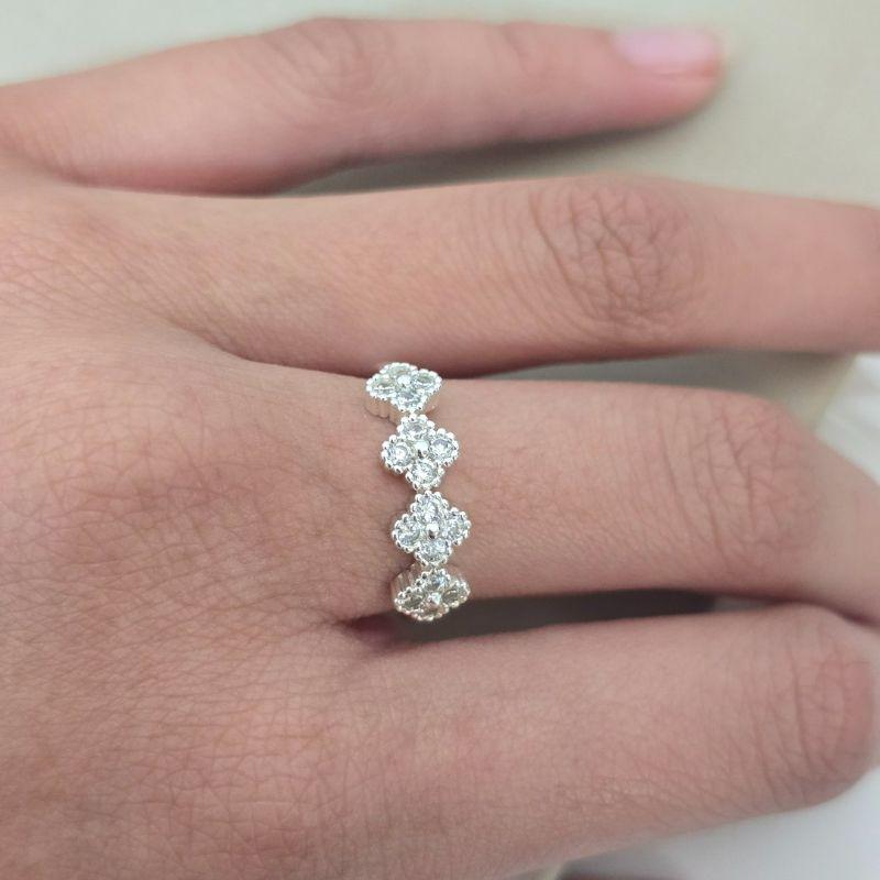 Anel Gota Linha Fina Zirconia