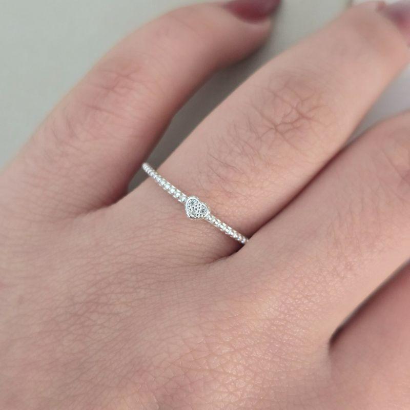 Anel Linha Fina Redondo Zirconia