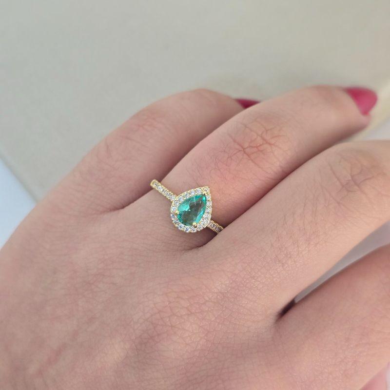 Anel Princesa Gota Zirconia