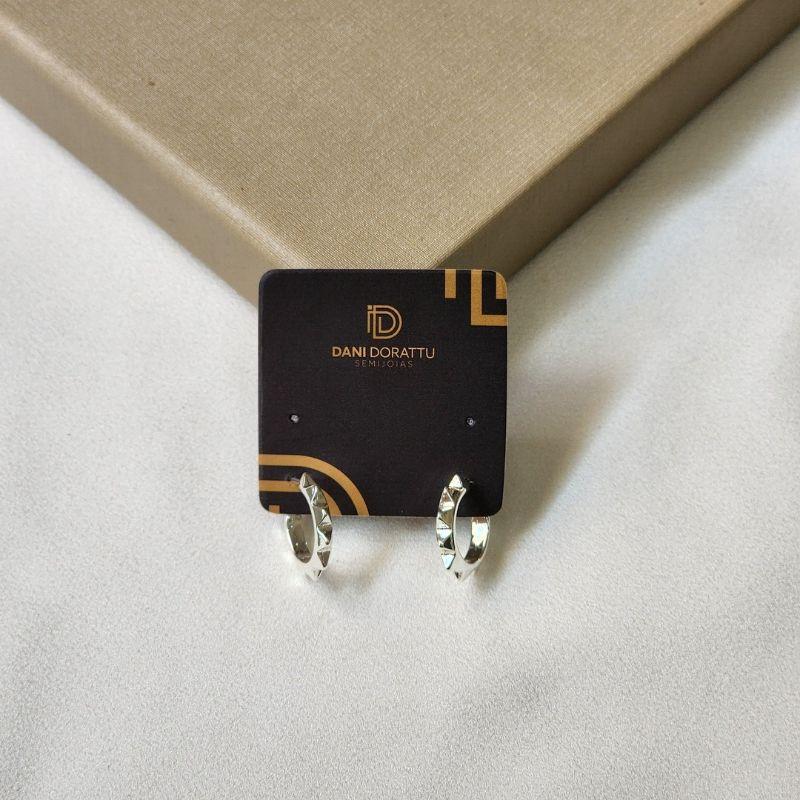 Brinco Meia Argola Liso