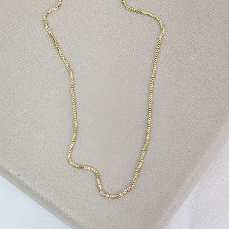Corrente Veneziana Fina banhada Ouro 18k