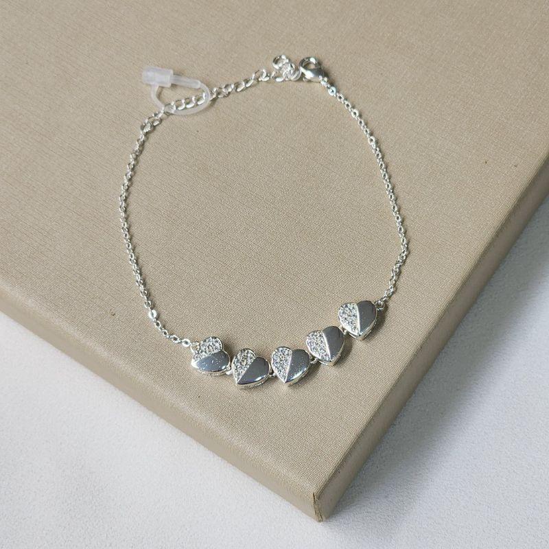 Pulseira Coração Zircônia