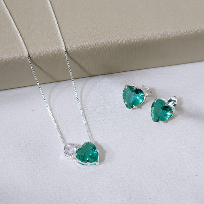 Conjunto Coração Zircônia