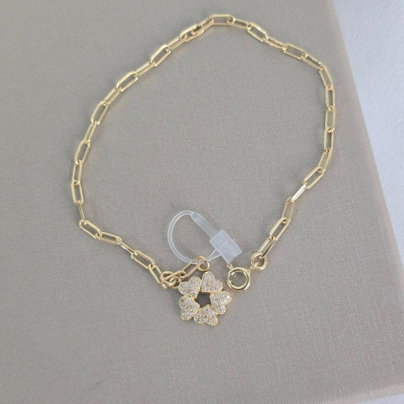 Pulseira Delicada Detalhe Coração