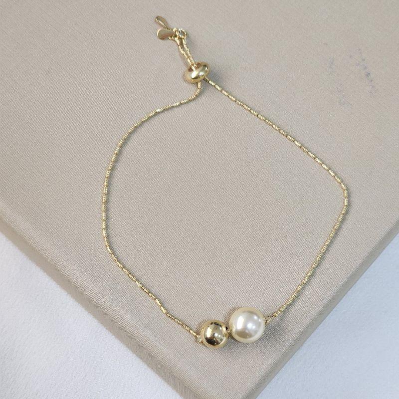 Pulseira Delicada Perola